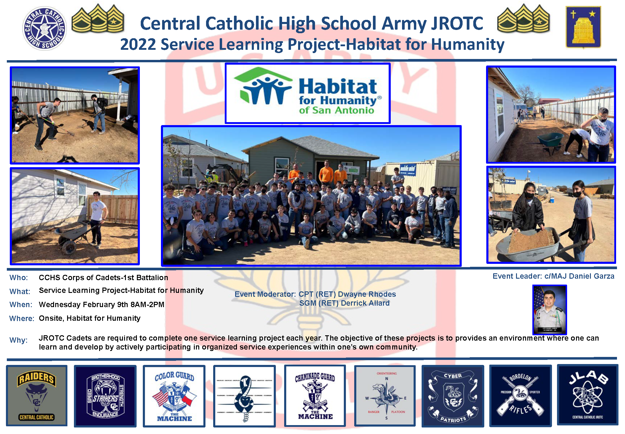 2022 Service Learning Project - Habitat for Humanity